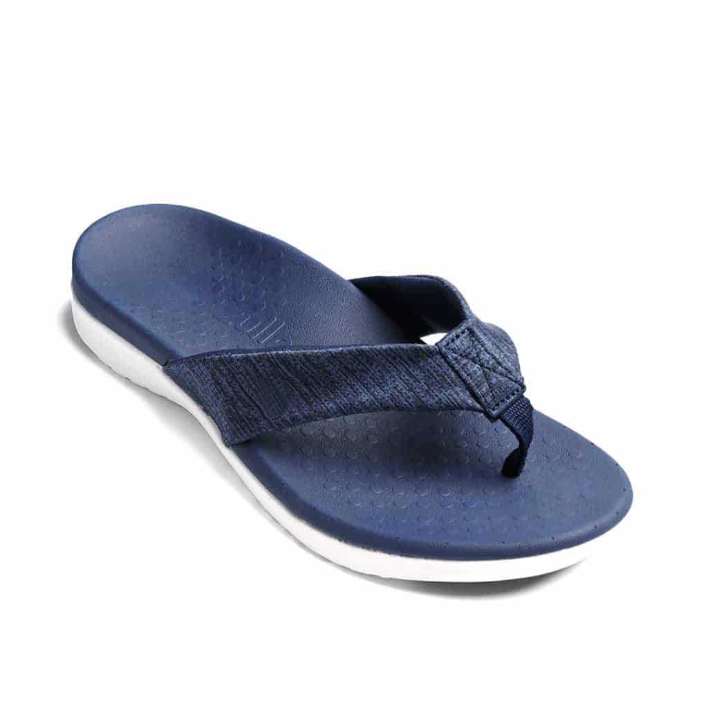 orthotic flip flop navy